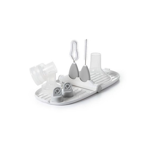 OXO Breast Pump Parts Drying Rack with Detail Brushes-Grey 210000017401