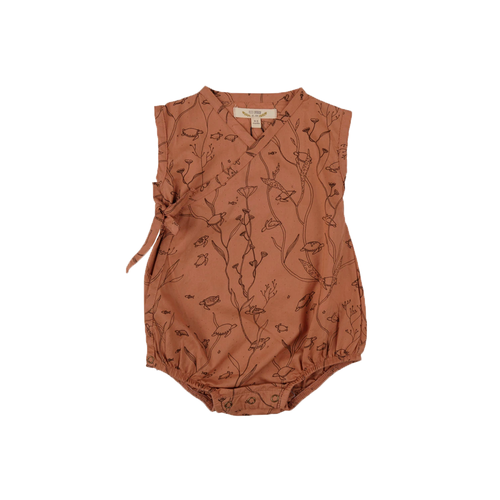 Dim Baby Pack of 2 organic khaki cotton bodysuit cover-ups with