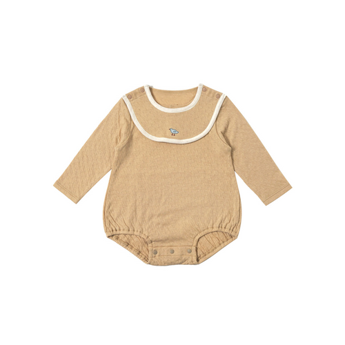 Cotton Ribbed Bodysuit & Shorts- Cream– Alabaster Baby