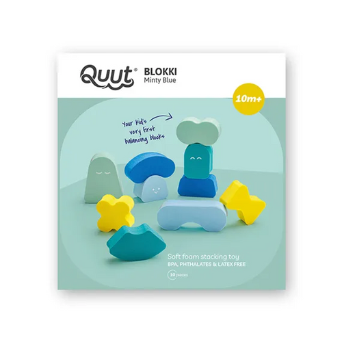 Quutopia - Blokki Minty Blue - This fun balancing game is not only great for developing motor skills, it also stimulates logical thinking and building skills!