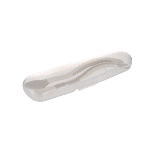 Richell Try Baby Food Spoon Set (with Case) - Richell easy-to-use spoon set for the early stages of baby food.