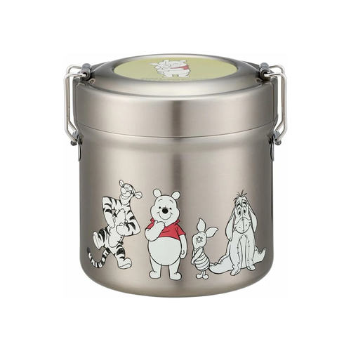 Skater Two Level Vacuum Stainless Steel Lunch Box - A café bowl to carry warm rice Skater Two Level Vacuum Stainless Steel Lunch Box - A café bowl to carry warm rice