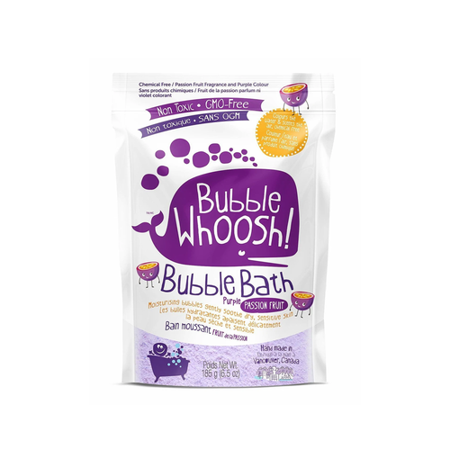 Loot Bubble Whoosh  Passion Fruit - A skin-friendly, moisturizing foaming bath powder packed with ingredients known for their beneficial effect on skin.