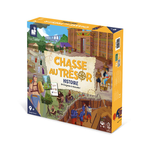 Janod Chasse AU Trésor Histoire (FR) - With 84 puzzles to solve, this observation-based game will allow players of all ages to dive into the great events of human history: The discovery of fire, the eruption of Vesuvius, Marco Polo, Leonardo da Vinci - you name it, it’s all here! Janod Chasse AU Trésor Histoire (FR) - With 84 puzzles to solve, this observation-based game will allow players of all ages to dive into the great events of human history: The discovery of fire, the eruption of Vesuvius, Marco Polo, Leonardo da Vinci - you name it, it’s all here!