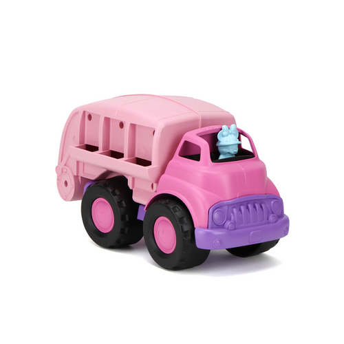 Green Toys Minnie Mouse Recycling Truck - With the Green Toys™ Disney Baby Minnie Mouse Recycling Truck, little ones will learn recycling basics while playing with this super cool truck that has a movable recycling bed and open/shut rear door