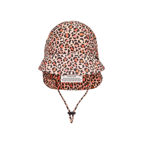 Bedhead KIds Swim Legionnaire Hat | Leopard - Bedhead Swim Legionnaire hats are so soft and comfortable over the ears and back of the neck making them a perfect baby swim hat.