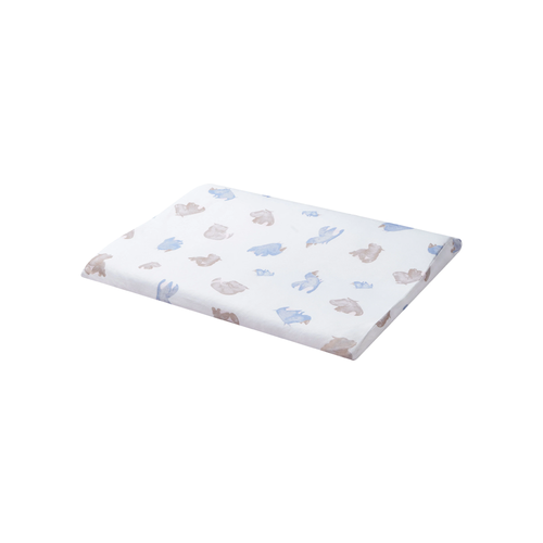 Nest Designs Bamboo Jersey Toddler Pillow and Pillowcase Rhino Hippo - Give your little one a soft place to rest their sweet head with our small toddler pillow and pillowcase set. The right size pillow helps your bub with their alignment as they snooze.