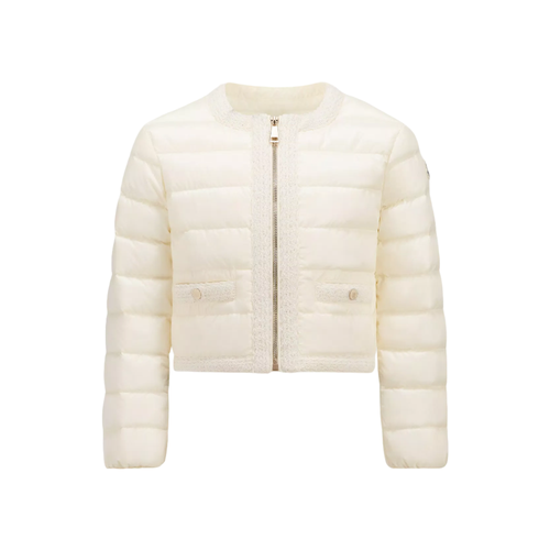 Moncler Dafina Jacket Cream - A classic down jacket reimagined for girls, the Dafina puffer adds a light layer of warmth.