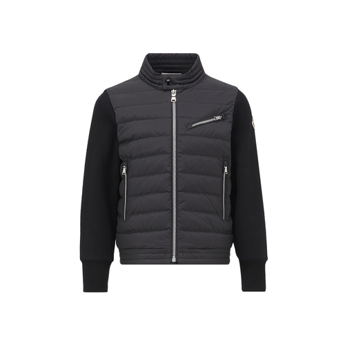Moncler Grenoble パッド ジップアップ ジャージー カーディガン Moncler Zip Up Cardigan Black 999