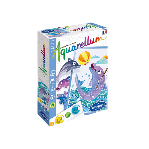 Sentosphere Aquarellum Mini DOLPHINS - Dolphins know how to charm us with their intelligence and their cute playfulness