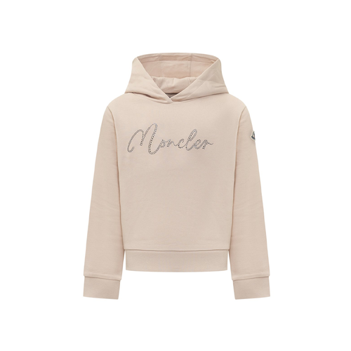 Moncler FELPA CON Hoodie 24 FW Brown - This Moncler hoodie offers cozy cotton fleece, perfect for cooler days.