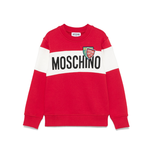 【送料&関税込】Moschino Sweatshirt With Logo Print Moschino Baby Baby Ls Sweatshirt With Two Bears Blue 24FW