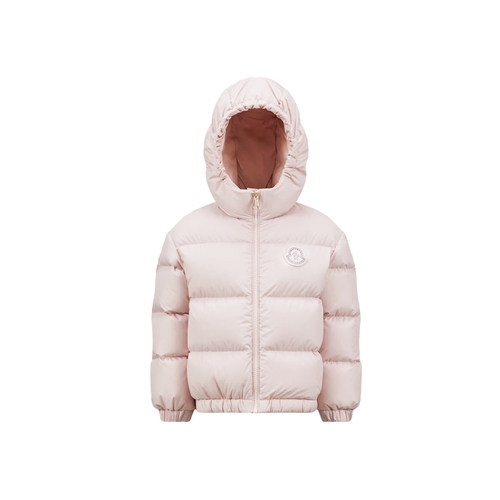 Moncler Claritia Jacket Pink 24FW - A cozy companion for playing in the colder months, the Claritia down jacket helps girls stay warm all day long.
