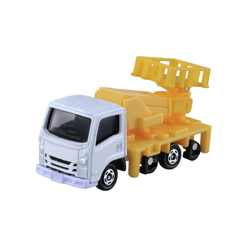Takara Tomy Tomica Cars 17 Isuzu - The Isuzu Elf Track Maintenance Vehicle, a perfect miniature model by Takara Tomy, combines authentic details with interactive features, making it ideal for both children and collectors.