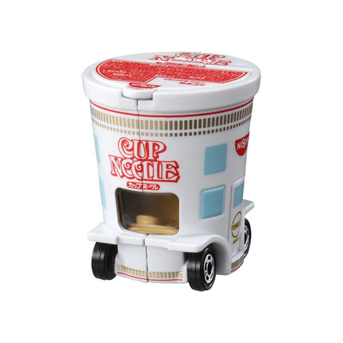 Takara Tomy Tomica Cars 161 Cup Noodle - The Dream Tomica No.161 "Cup Noodle Car" combines the iconic Cup Noodle design with Tomica's signature die-cast vehicles.