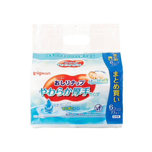Pigeon Baby Skin Care Water Wipes - Delicate and refreshing, Pigeon's Baby Skin Care Water Wipes offer a tender touch to cleanse and hydrate your baby’s skin.
