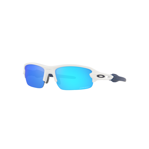 Oakley Flak Xxs Matte White W/ Prizm Sapphire 58  - Lightweight O-Matter™ material and Unobtainium® earsocks and nosepads help provide increased comfort and performance.