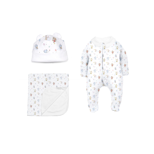 My Little Pie Baby Set W Blankt Moony 25SS 1-3 - A babygrow set for baby girls by Ukrainian brand My Little Pie.