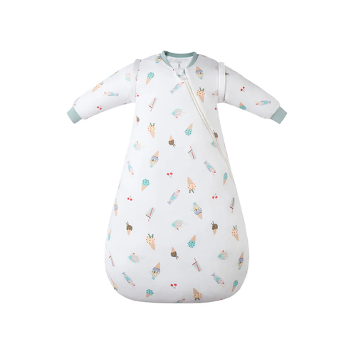 Nest Designs Organic Cotton Sleep Bag 1.0 TOG 25SS Ice Cream - Your little one will love the removable sleeves of this lightweight sleep bag – it's perfect for the spring and summer months!