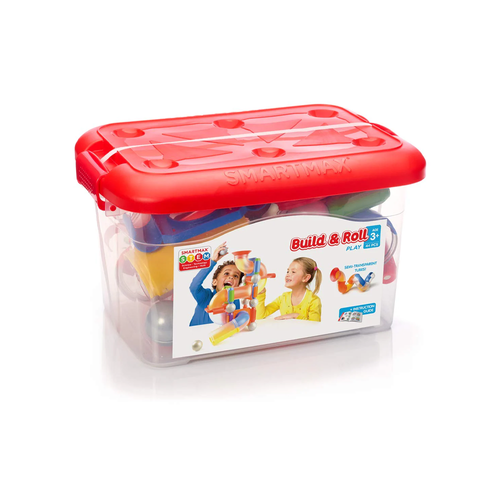Smartmax - Build & Roll - 44pcs - The Smartmax Build and Roll set helps children improve their visual-spatial skills by building their own constructions.