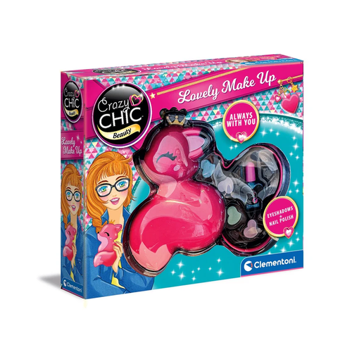 Clementoni Lovely Make Up - Fox - An exclusive beauty set with eyeshadow, nail polish and an applicator to create a perfect trendy look.