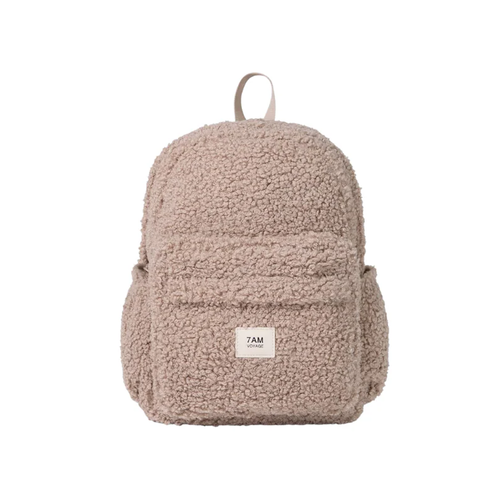 7AM Teddy Backpack Oatmeal - The newest holiday edition teddy backpack! Nothing is cuter for your kids this winter.