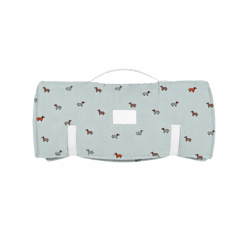 Gunamuna Nap Mat Woof  - Gunamuna believes that little ones should be comfy no matter where they sleep, so they created a super gushy soft bamboo version with a genius zipper design to keep those littles tucked in.
