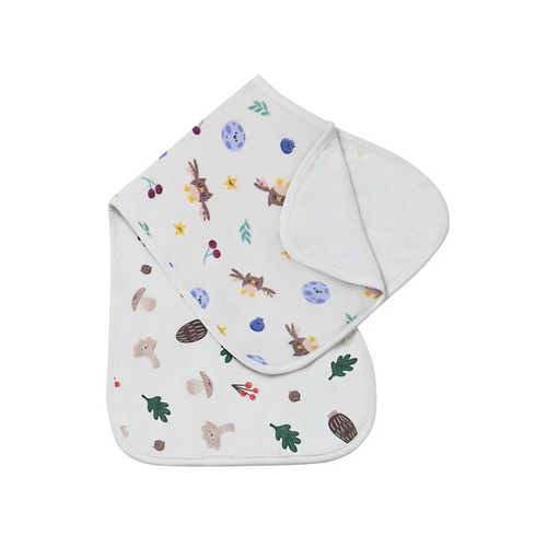 Nest Designs Burp 'n Bib (2 Pack) 30cm x 60cm Magic- This multipurpose bib can be used for over-the-shoulder protection during burping sessions and a big bib for older kiddos.