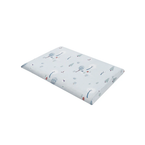Nest Designs Pillow with Pillowcase 25FW Snowy Snuggles - A growing toddler's sleep-time comfort, this bamboo cotton pillow features two height options to gently support them as they grow.