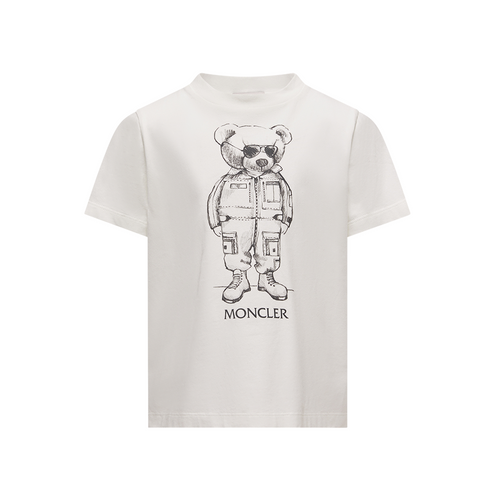 Moncler SS T - Shirt 25FW - Built for boundless energy, this cotton jersey t-shirt delivers softness with every move. A fun printed motif adds a playful note to the short sleeve crew neck.