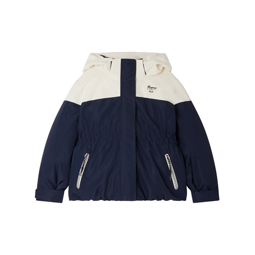 Bonpoint Jeyna Waterproof Down Jacket 26SS - This down jacket for girls is perfect for skiing and outdoor winter sports. Its waterproof coating provides effective protection in the rain, while the feather filling offers comfort and warmth when temperatures drop.