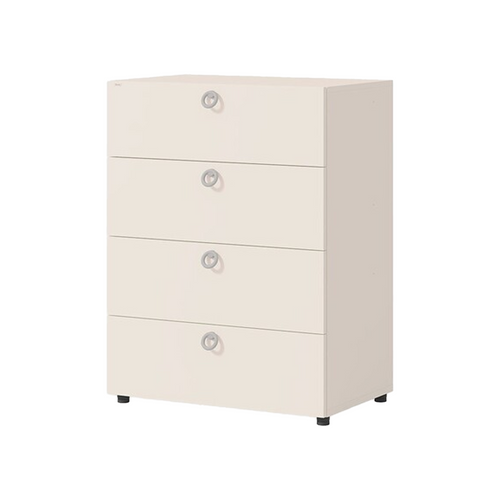 Iloom Eddikids 4story 800w Drawer Ivory - The Iloom Eddi Kids 4-Story Drawer 800W (Ivory) combines practical storage with a clean, modern design ideal for children’s rooms.
