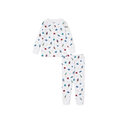 Kissy Kissy Pajama Set Snug PRT Space 26SS - Drift into dreamland in our playfully patterned, two piece pajama set. Featuring our fun space dreams print for a cozy fit.