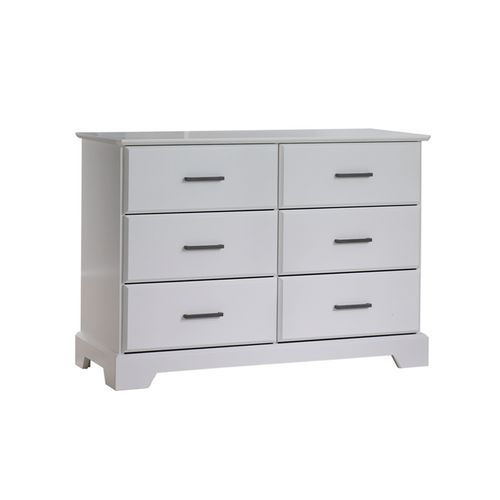 Natart Taylor Double Dresser - Classic style with contemporary accents of beveled tops and drawer front façades enhanced with Italian handles.