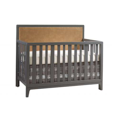 Natart Kyoto conv.crib With Upholstered Panel - The KYOTO collection is a combination of a natural and organic design to offer a Zen nursery atmosphere!