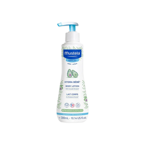 Mustela Hydra Bebe Body Lotion 300ml - Mustela Hydra Bebe Body Lotion protects and strengthens the skin barrier for immediate and lasting hydration that's gentle on your little ones' delicate skin.