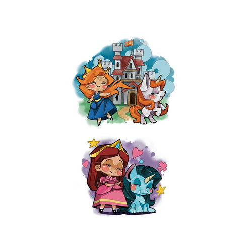 Tony Ray Full Sleeve Tattoo Princess Unicorn - Rule the kingdom. Ride with grace. Be a princess.