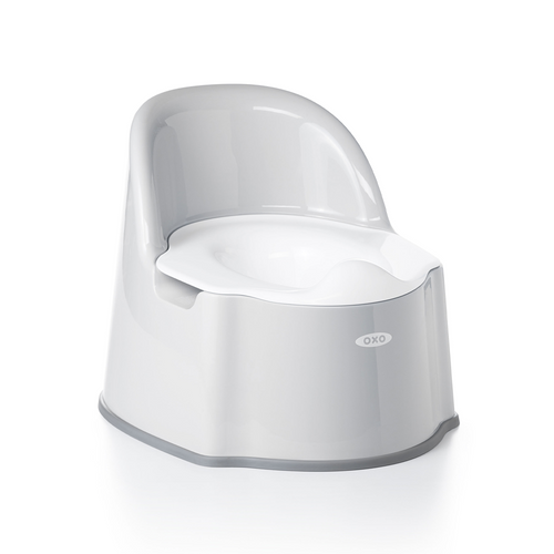 OXO Tot Potty Chair Gray  - Seamless Seat Design. Handles integrated into seat for support and stability.
