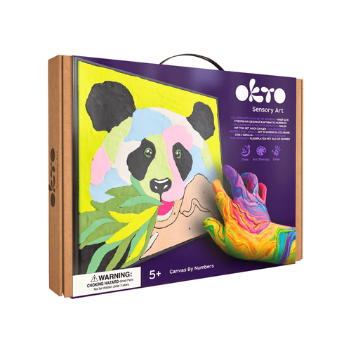 Okto Colouring with Clay by Numbers PANDA - Sometimes you just want to drop everything and take a job as a “panda hugger” at a zoo.