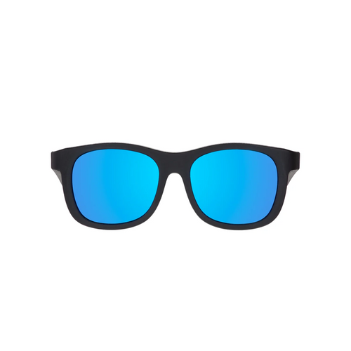 Babiators Original Mirrored Core Navigator Black - Babiators Polarized Navigators offer classic style with extra-cool mirrored lenses, making them the perfect protective eyewear for kids.