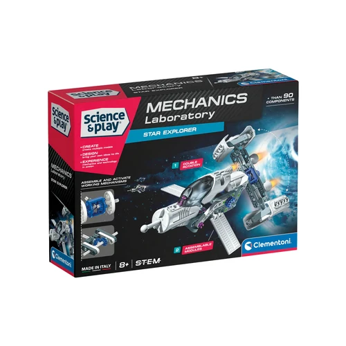 Clementoni Science & Play: Mechanics - Star Explorer - Discover an inspiring concept that dives deep into the future of science and the thrilling domain of space exploration.