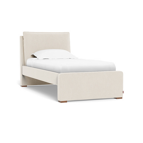 Monte Design Pillowback Bed Twin - The headboard boasts an attached, oversized cushiony pillow that’s perfectly angled for comfy seating — ideal for reading, relaxing & lounging — and then cozy sleeping.