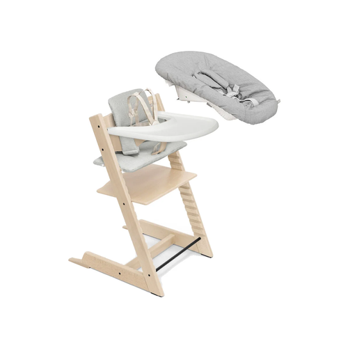 Stokke Tripp Trapp® High Chair2 Complete Set With Newborn Support - The Tripp Trapp® high chair with cushion, tray and Tripp Trapp® Newborn Set bundle is a great way to get all you need to bring your little one to the table from day one.