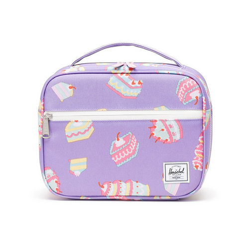 Herschel Pop Quiz Lunch Box Little Cake  - Made from recycled EcoSystem™ fabrics, this durable lunch box holds snacks and sandwiches in an insulated main compartment that wipes clean. Bring it to a picnic or on journeys to the playground, cafeteria and beyond.