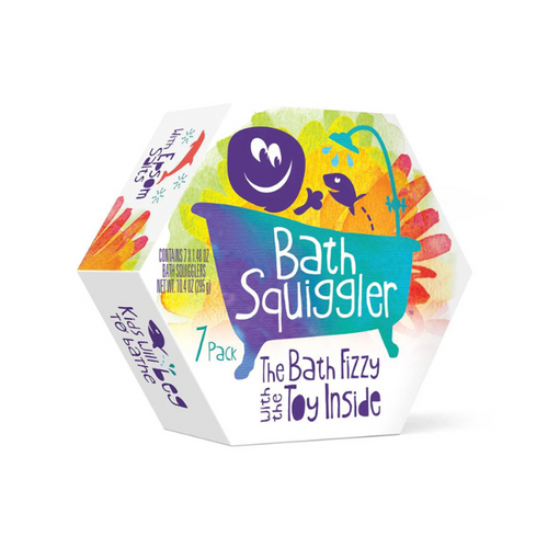 Loot Bath Squiggler Gift Pack 7 Packs - Bath Squigglers ™ are bath bombs for kids with a cute toy hidden inside.