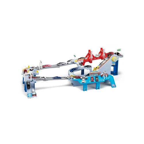 Takara Tomy The Course Stretches! Lively High-Speed Road 2WAY  - The Takara Tomy Tomica High-Speed Road 2WAY set delivers dynamic racing fun with a transformable highway course that expands and contracts.