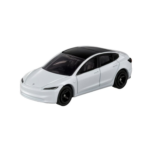 Takara Tomica Car 98 Tesla Model 3 - The Takara Tomica No.98 Tesla Model 3 brings modern electric vehicle design to life in a sleek die-cast model.