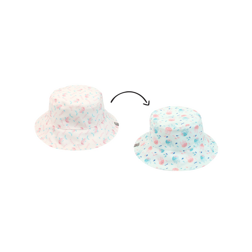 FlapJackKids UPF50+ Patterned Sun Hat Fish (2-4Y)  - Maximum sun protection and beautiful design is what we do best!
