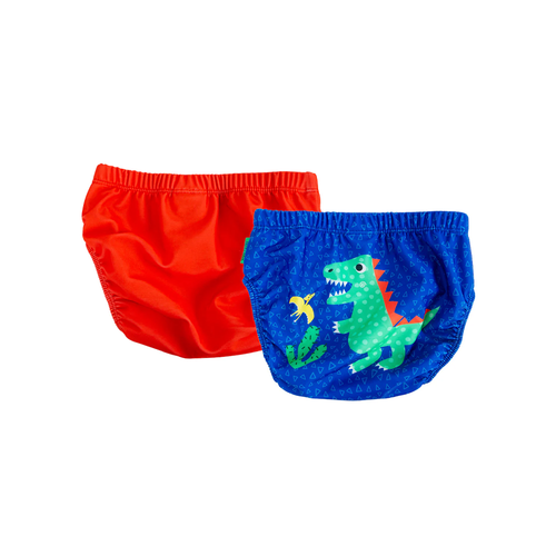 Zoocchini Baby-Toddler Knit Swim Diaper 2 Piece Set Dinosaur- Your little one will look oh-so-cute taking a dip in the ocean or the pool, and your baby's swim will also be pool-friendly!