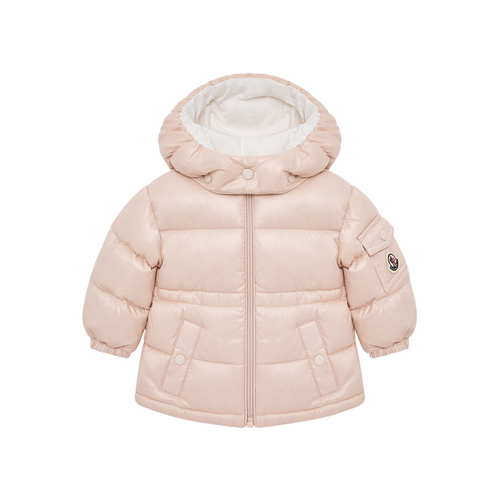 Moncler Outerwear Maire Jacket Light Pink 26FW - The Moncler Maire Jacket in light pink is a premium down-filled outerwear piece designed to keep little ones warm without compromising on style.